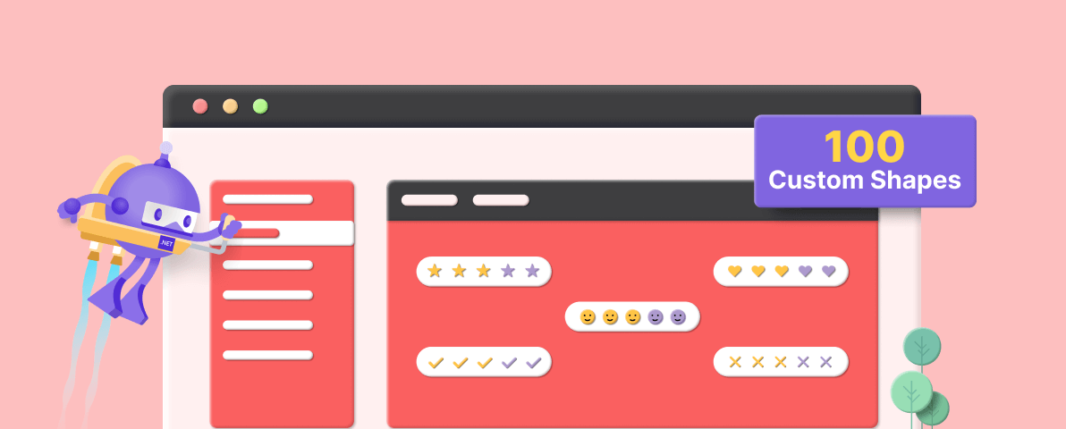100 Ready-to-Use Custom Shapes for the Syncfusion .NET MAUI Rating Control