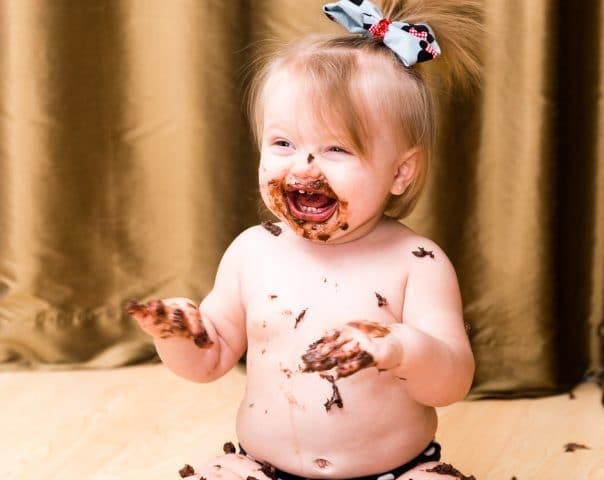 Paityn's Golden Chocolate Cake Smash