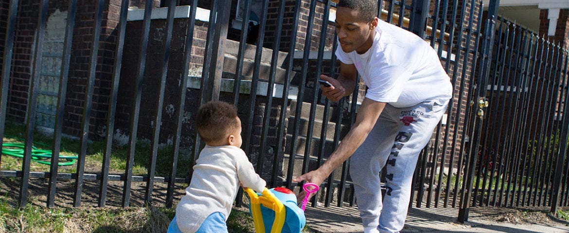 African American Black fathers are involved during Father’s Day