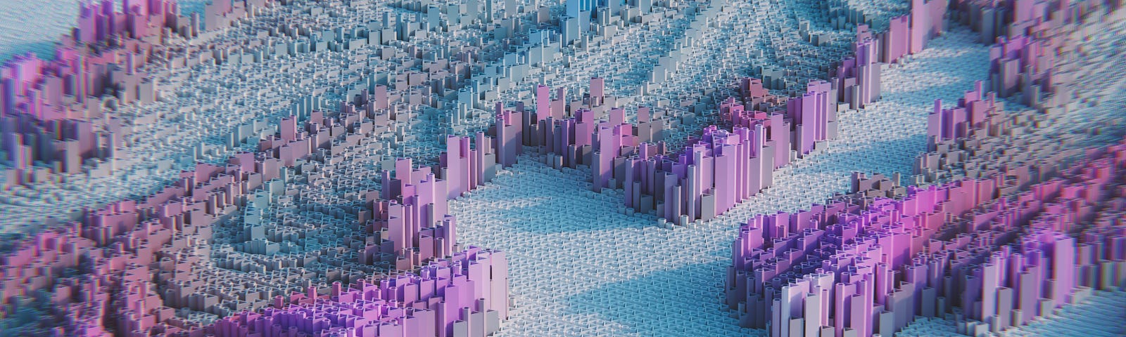 Pixelated landscape