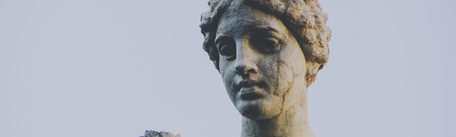 An ancient sculpture of Greek Goddess Artemis, known to the Romans as Diana.