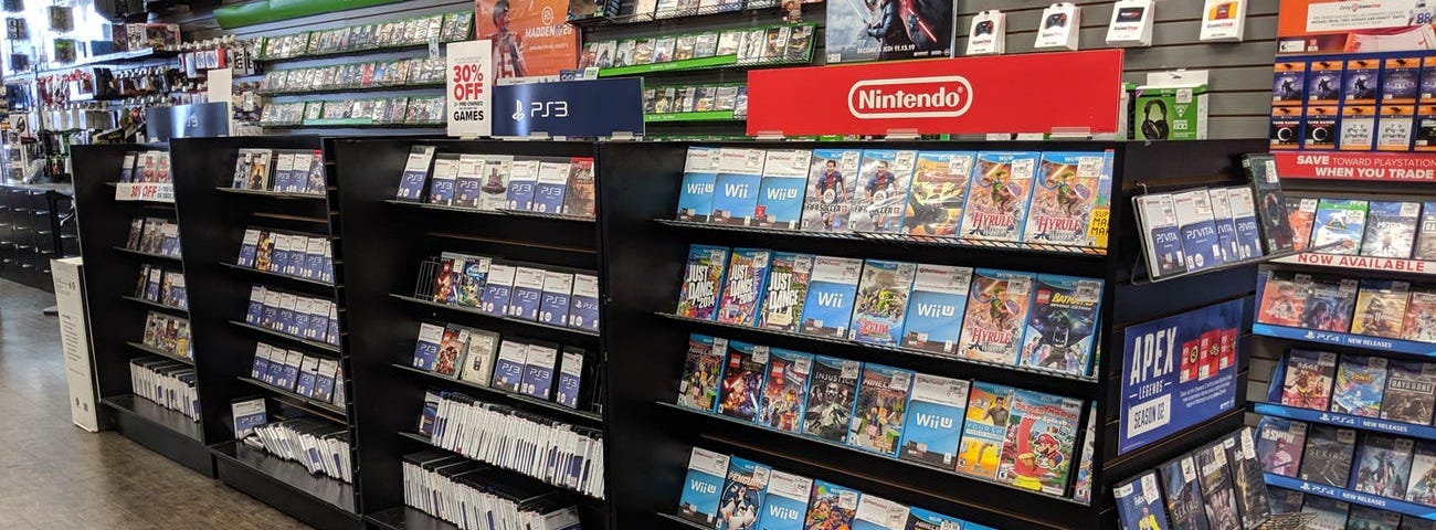 A GameStop store.