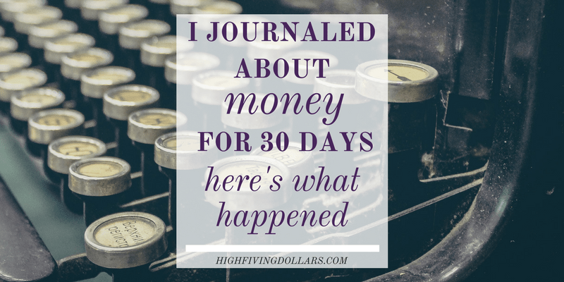 money journaling