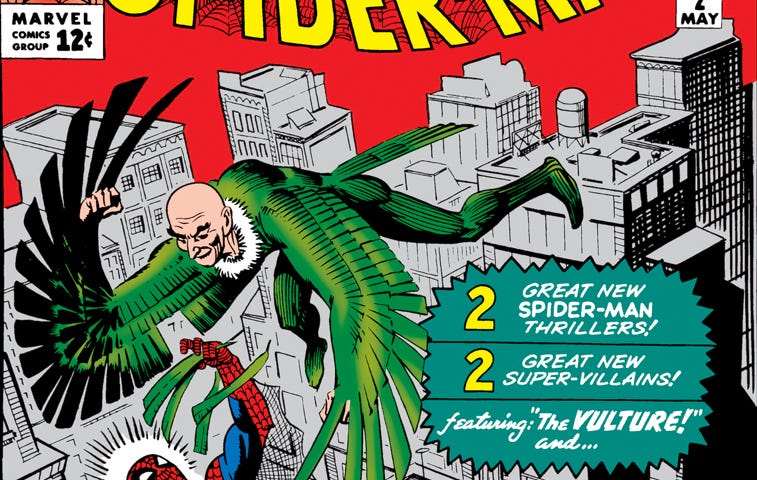 The Amazing Spider-Man #2 Peter Parker Stan Lee Steve Ditko Marvel Comics Vulture Adrian Toomes Tinkerer Phineas Mason