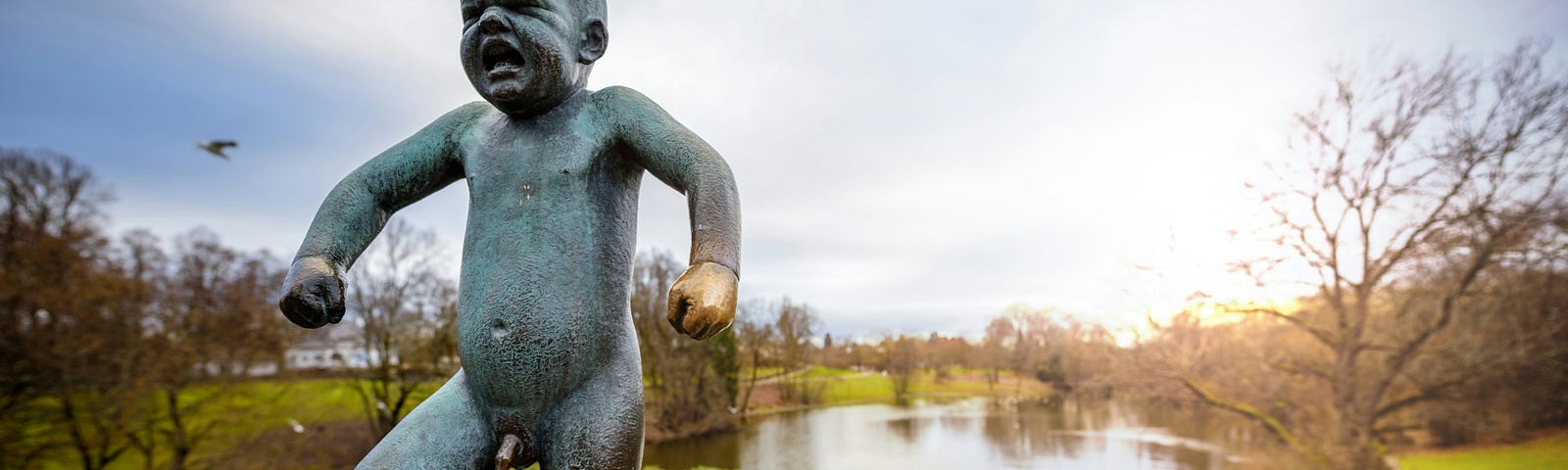 Sculpture in Frogner Park, Oslo, Norway.