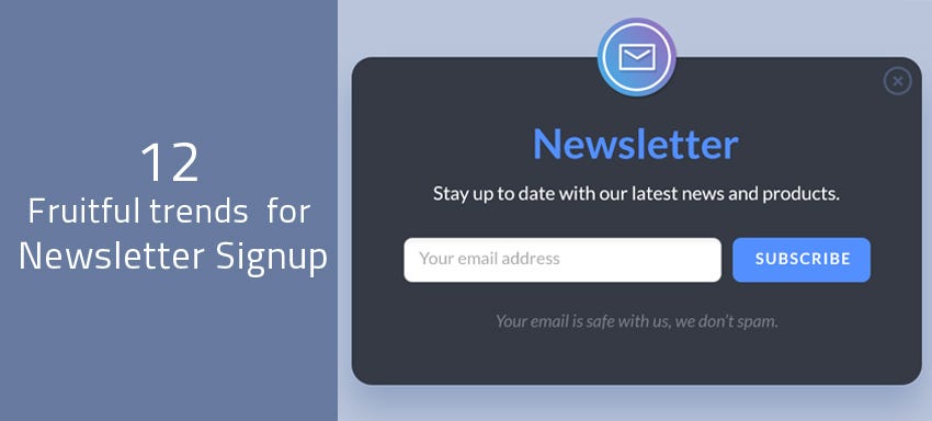 newsletter signup form