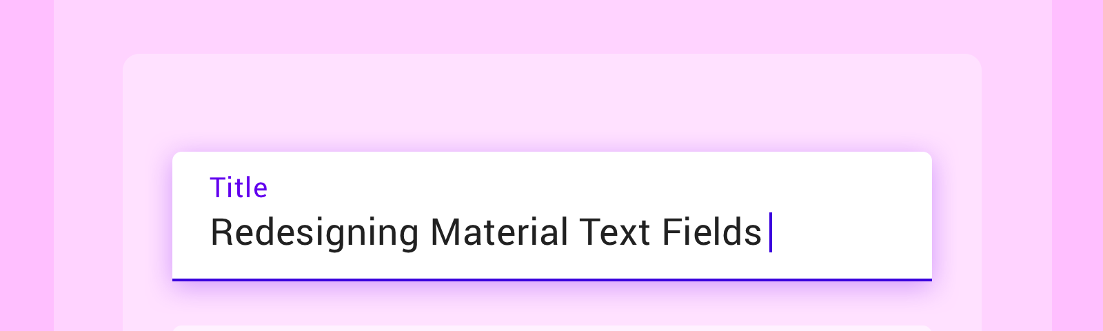 New Material Text Field