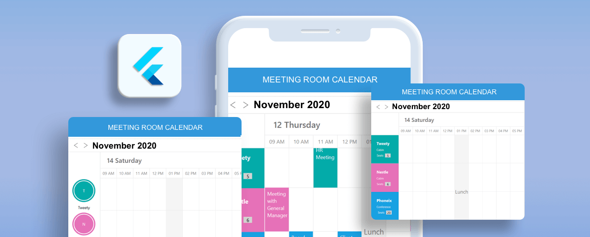 Easily Create a Meeting Room Calendar using Xamarin.Forms Scheduler