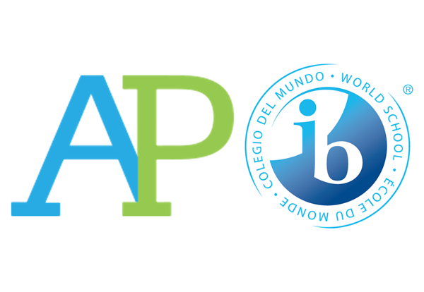 AP and IB logos side-by-side.