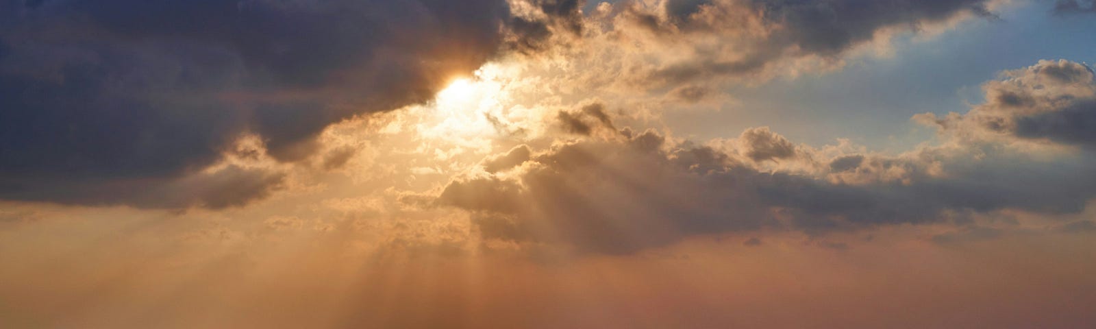 Sunbeam through clouds