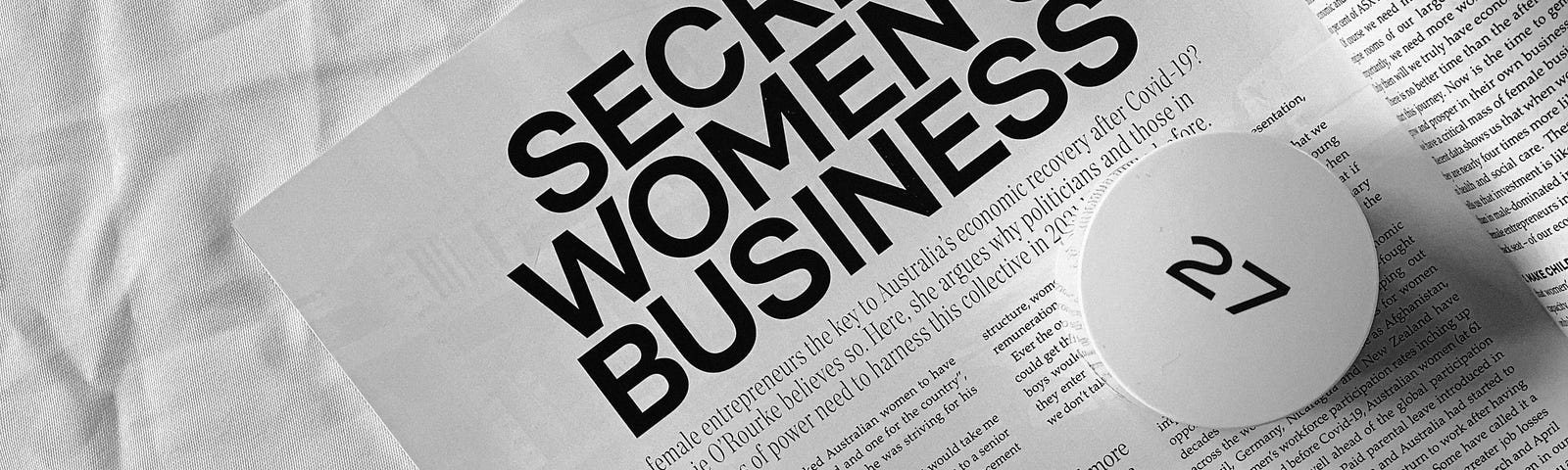 headline says”Secret Women’s Business”