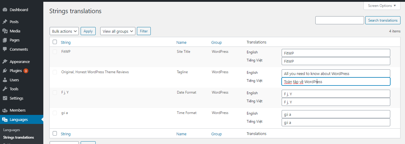 Polylang can translate all basic content