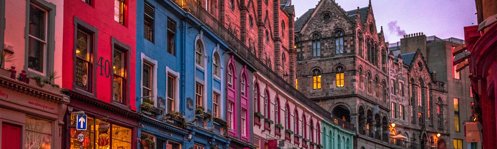 Cockburn Street at night