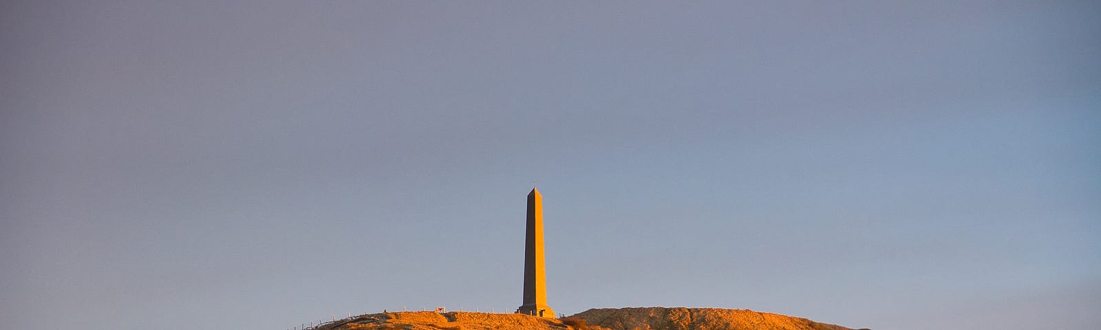 A monolith on a hill