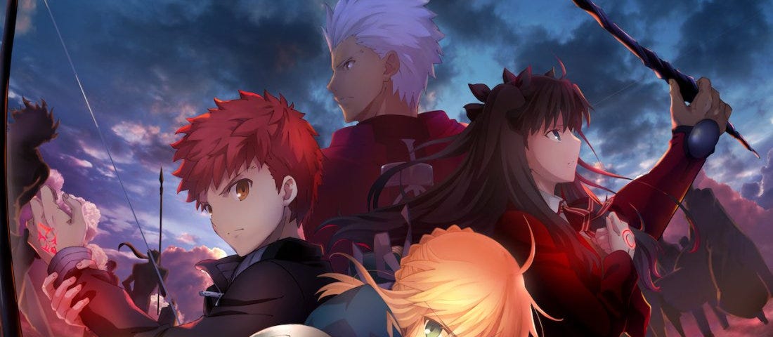 Второй судьба. Судьба ночь схватки клинков бесконечный край. Fate stay Night UBW аниме 2015. Аниме судьба ночь схватки клинков бесконечный край поцелуй. Судьба ночь схватки скрины.