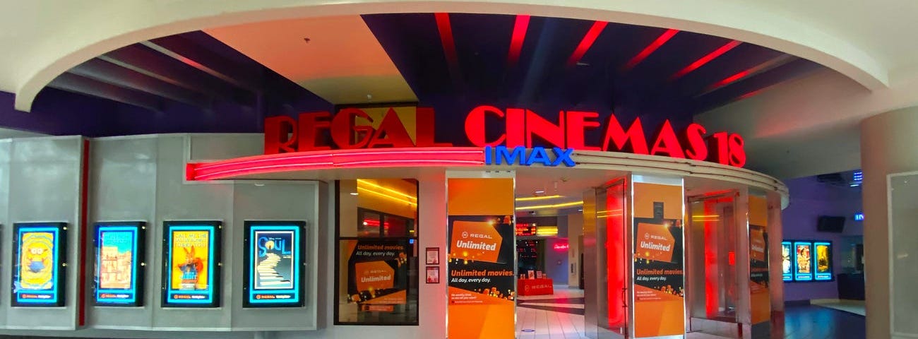 The Regal Cinema was in a mall.