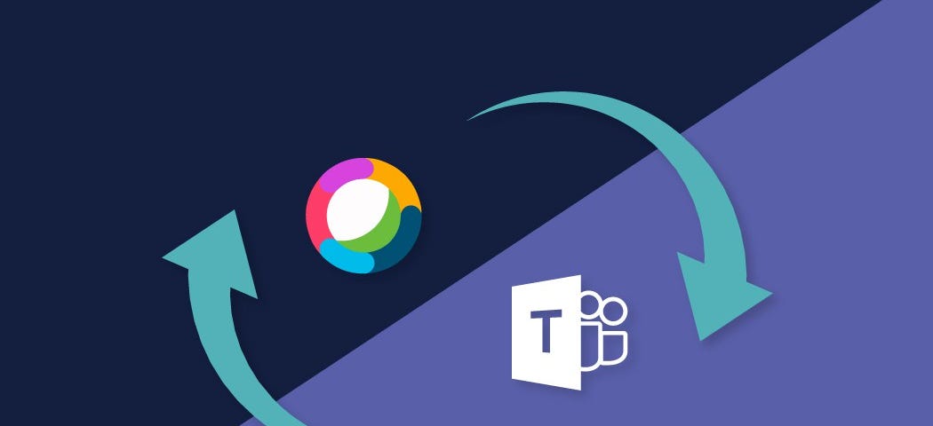 Microsoft Teams with Cisco Webex Teams logos