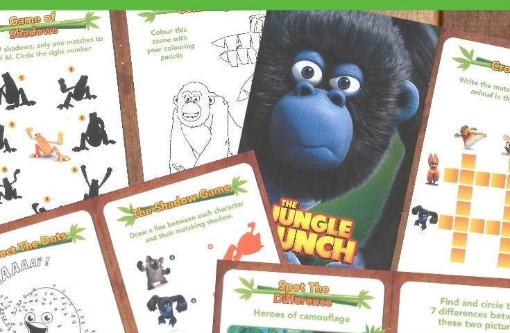 The Jungle Bunch Activity Sheets and DVD