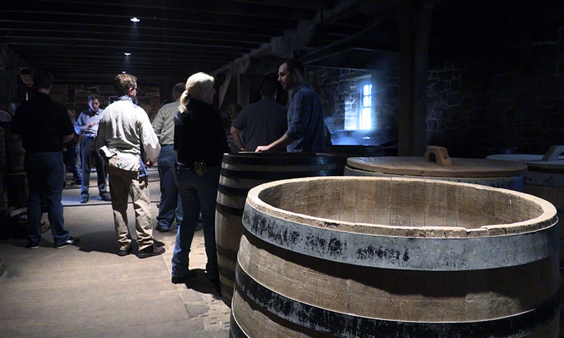 George Washington's Distillery at Mount Vernon as distillers celebrate the 10th anniversary of the restored distillery. Photo ©2017, Mark Gillespie/CaskStrength Media.