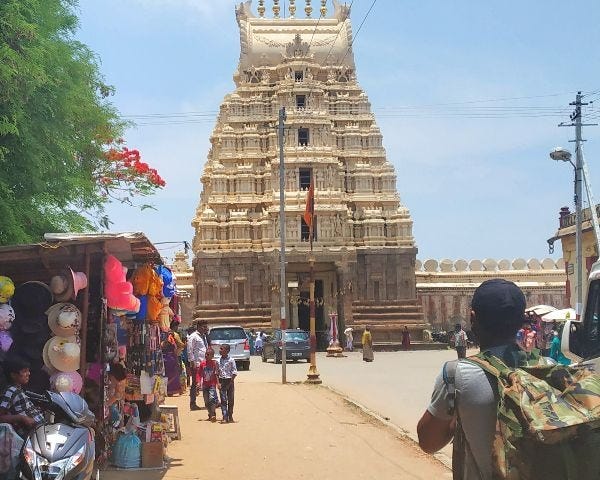 Front view of Ranganathaswamy Temple Srirangapatna