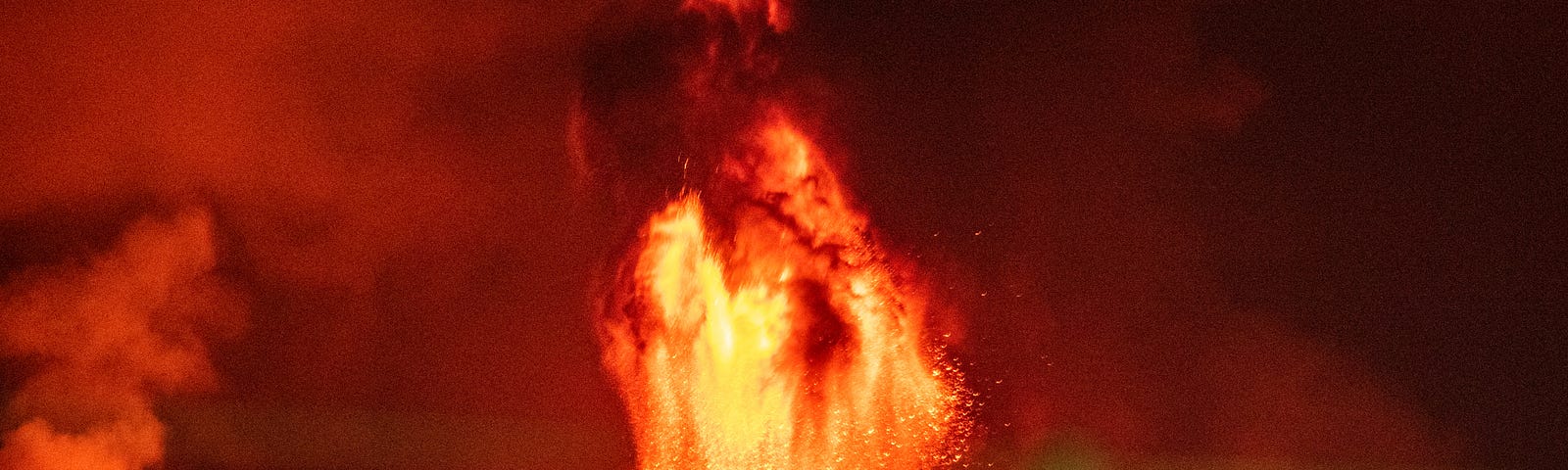 Lava erupting
