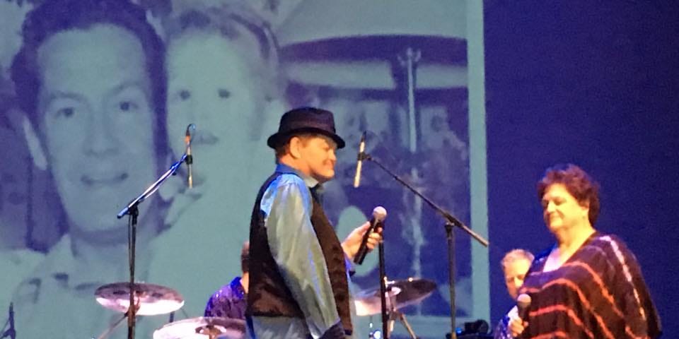 Micky Dolenz and his sister Coco at a concert in Iowa City