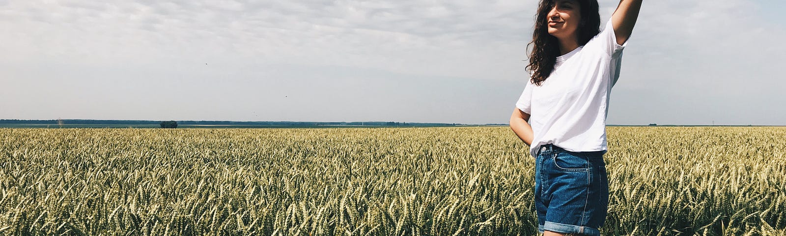A girl in a field of grain. Ukraine is often called the ‘Breadbasket of Europe.’