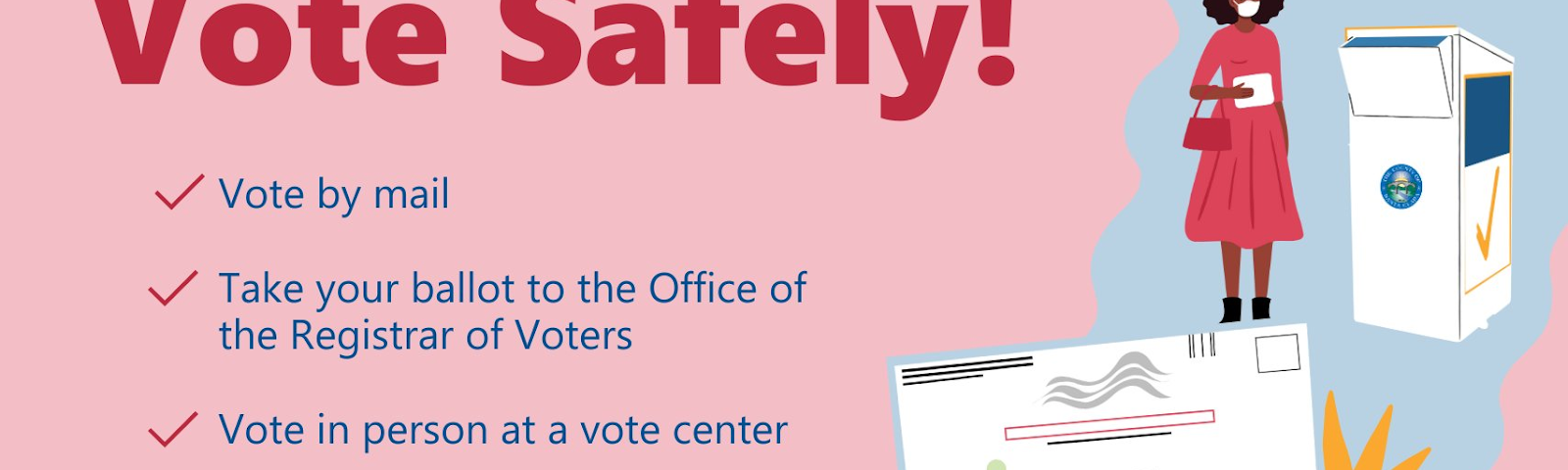 Vote safely graphic from Santa Clara County