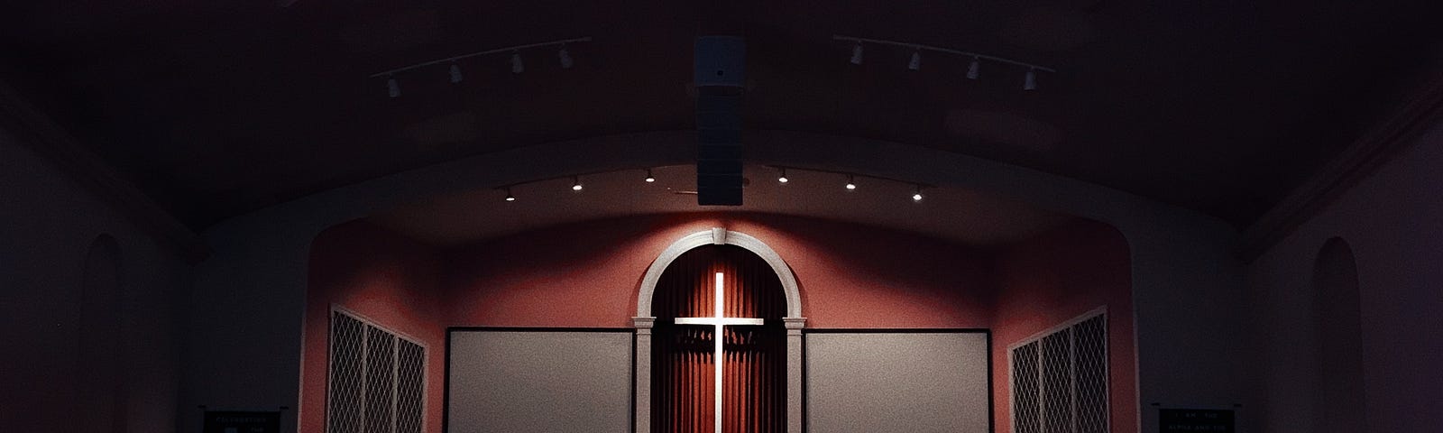 Inside a contemporary church