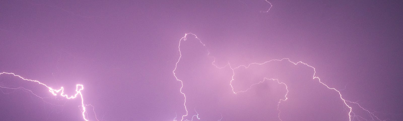 lightning strike by trees