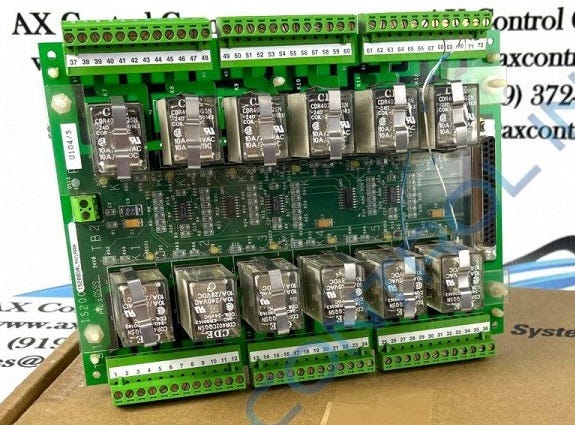 This Mark VI board has 12 form-C dry contact output relays