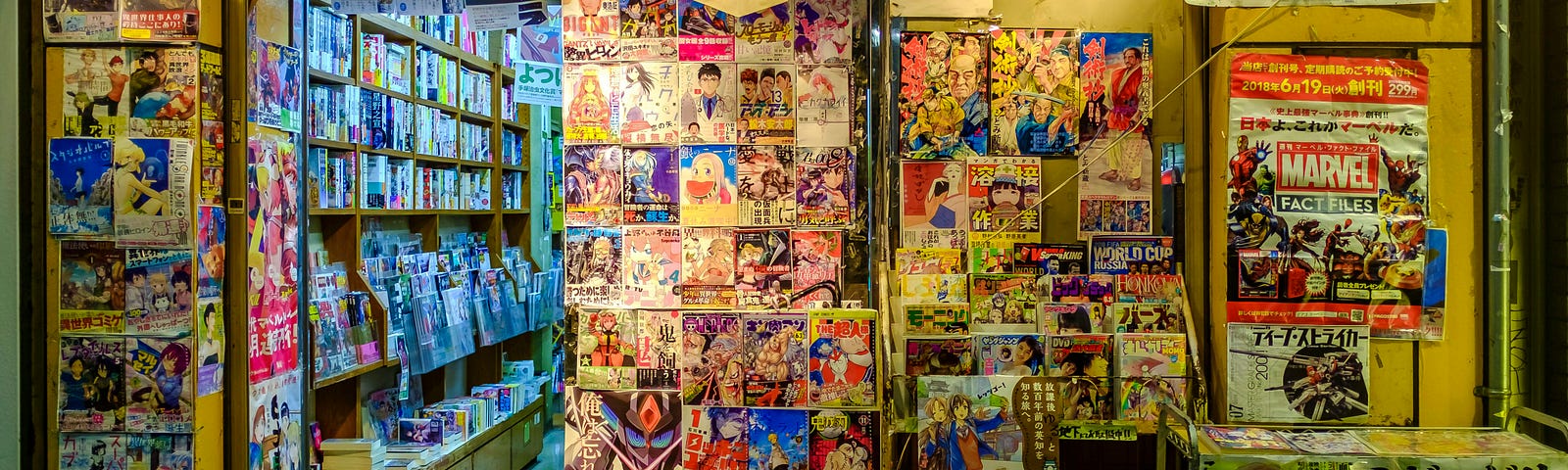 A manga and comic book store in Tokyo