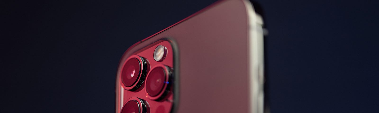 Down-angle view of iPhone 13 Pro Max