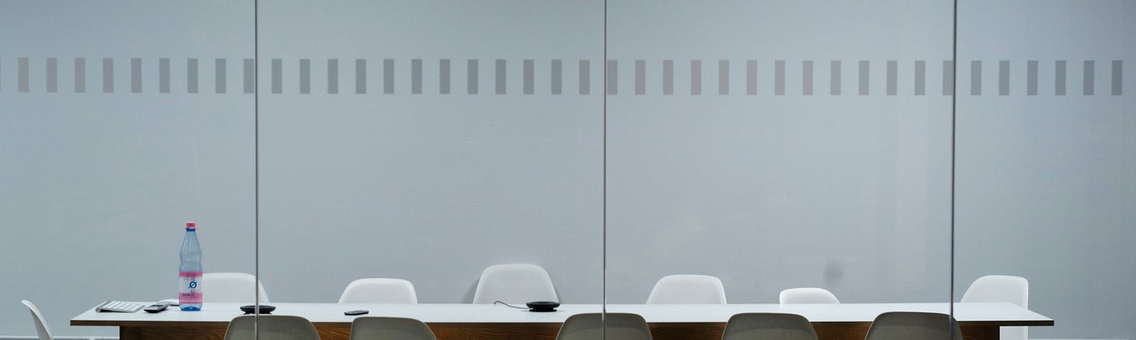 An empty meeting room
