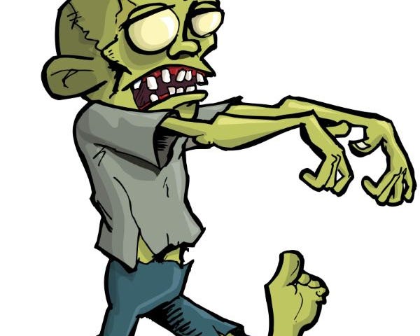 A green zombie