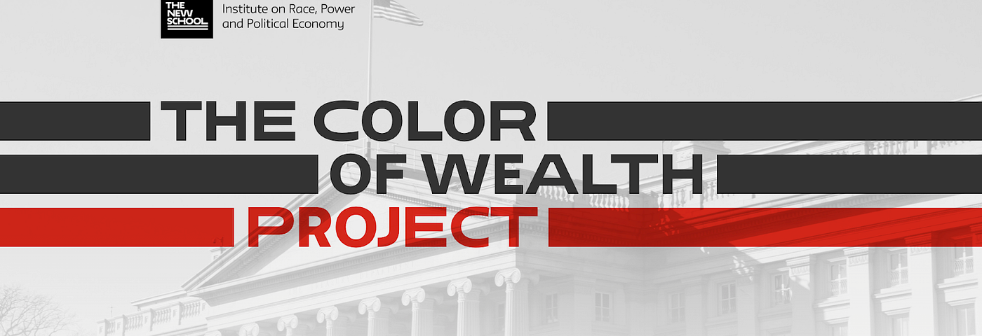 Title page of the Color of Wealth Project by the New School