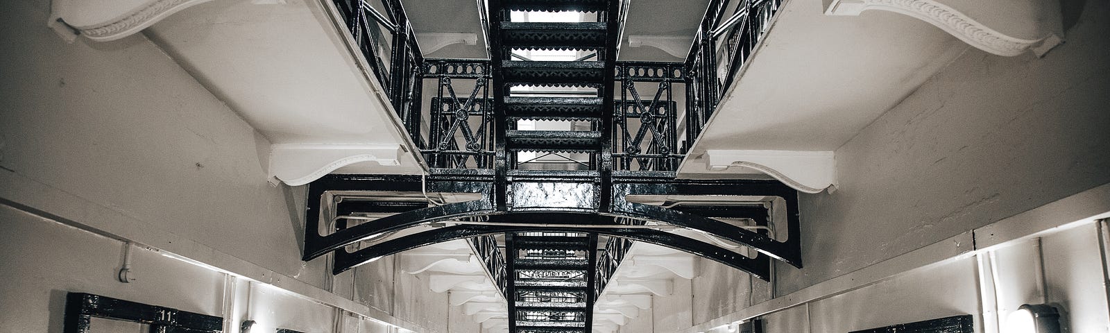 A prison hallway