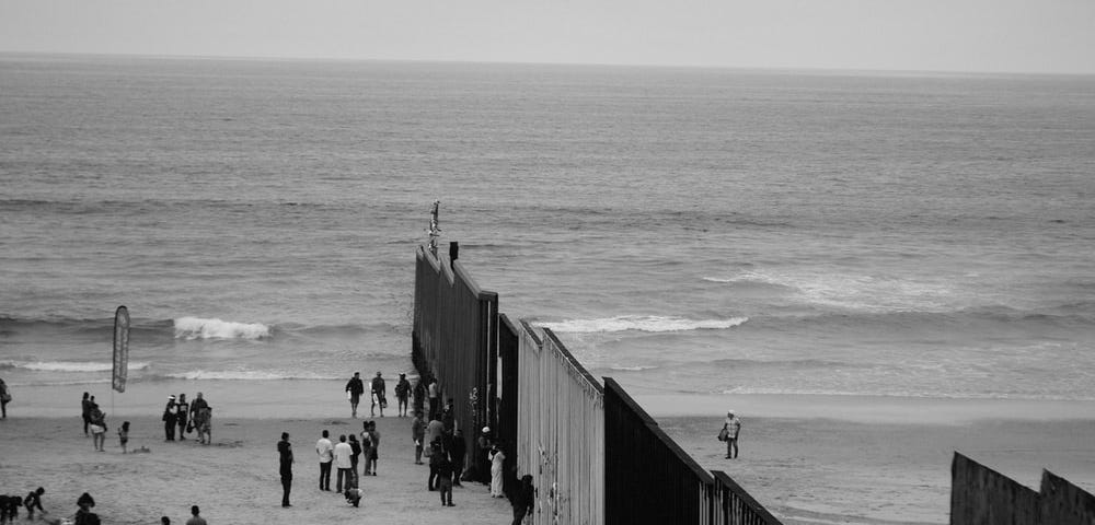 The border wall in Tijuana, Mexico.