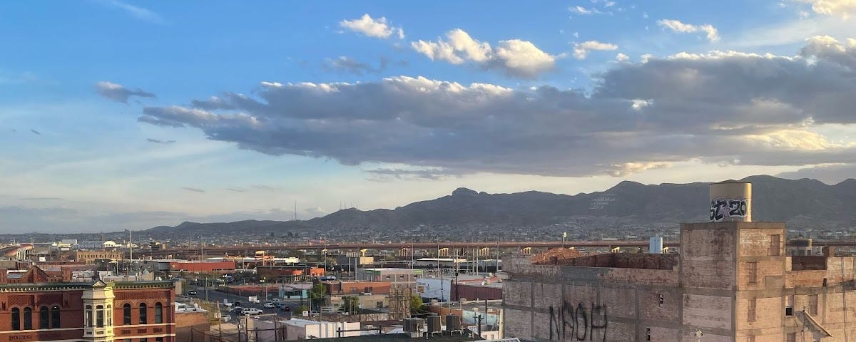 El Paso and Juarez, Mexico from the hotel room (photo by author)