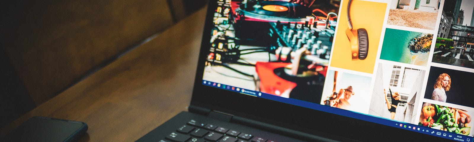 a thinkpad laptop on a desk