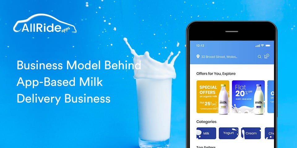 App-based milk delivery business model