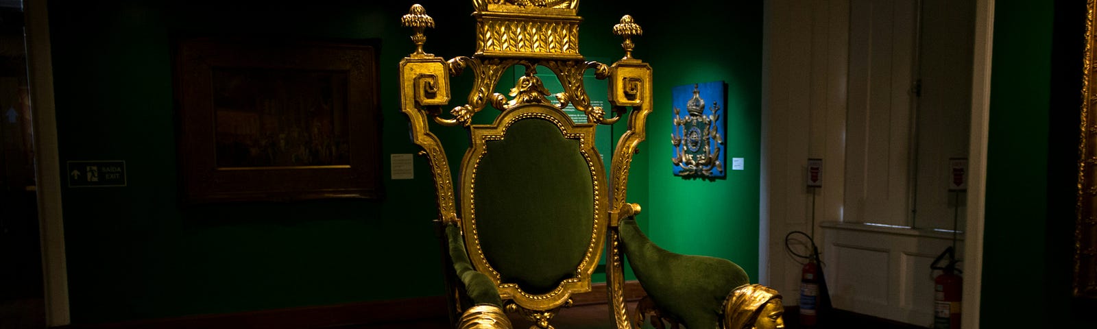 A gold Throne
