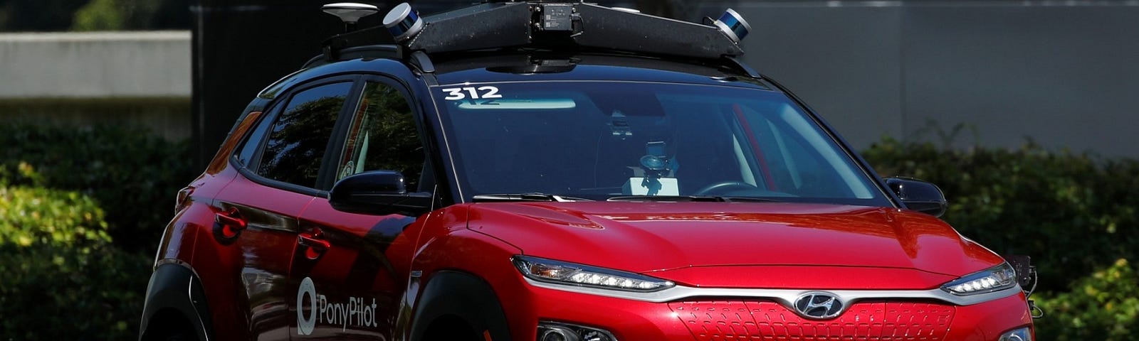 Pony.ai begins to provide autonomous electric vehicles to deliver packages in Irvine, CA. Photo by Mike Blake/Reuters