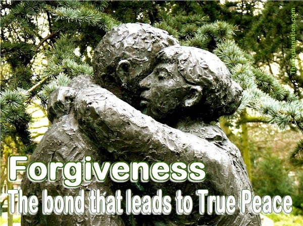 Forgiveness is the 7th step of how humans function. This bond releases humans from inter-animosity and leads to true peace.