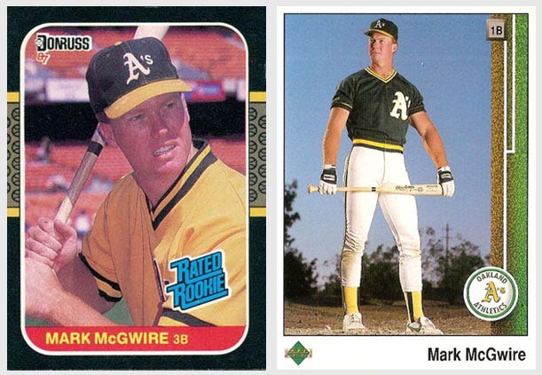 Mark McGwire cards