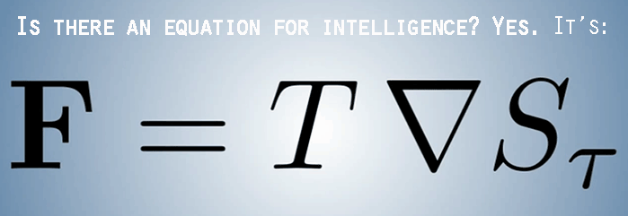 Is there an equation for intelligence? Yes. It’s: F = T ∇ Sτ