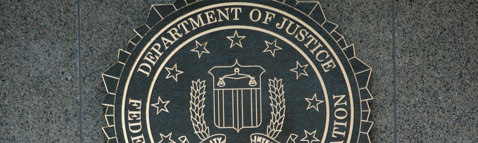 The FBI Seal on the exterior of a building