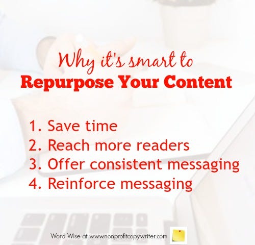 Why it’s smart to repurpose your content