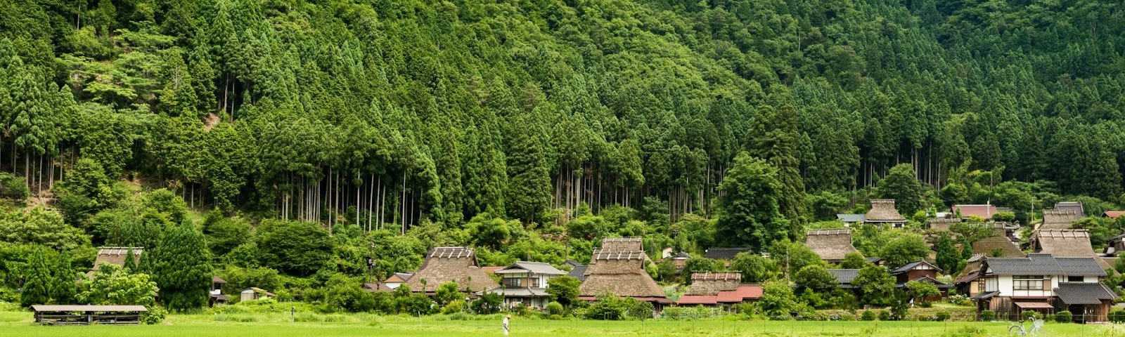 Kayabuki no Sato village in Kyoto Prefecture in Japan.