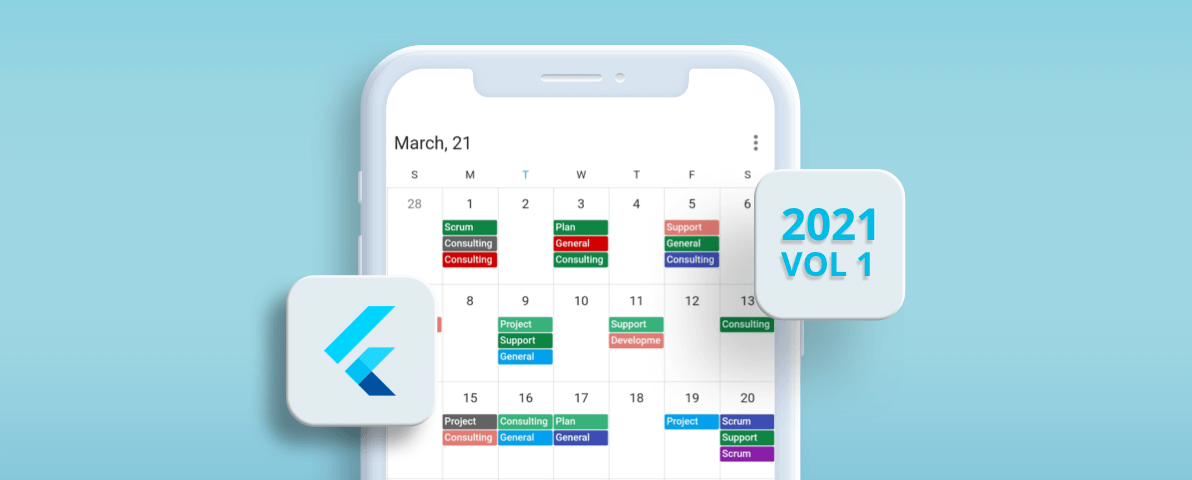 What’s New in 2021 Volume 1: Flutter Event Calendar